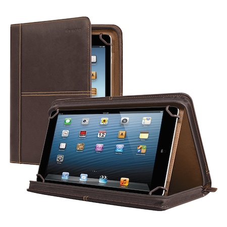 Solo Ny Premiere Leather Universal Tablet Case, Fits 8.5 in. to 11 in. Tablets, Espresso VTA137-3